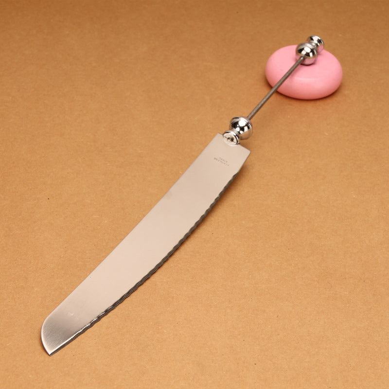 Wholesale Beadable Utensils DIY Stainless Steel Pizza Shovel Bread  Butter Cream Table Cutlery